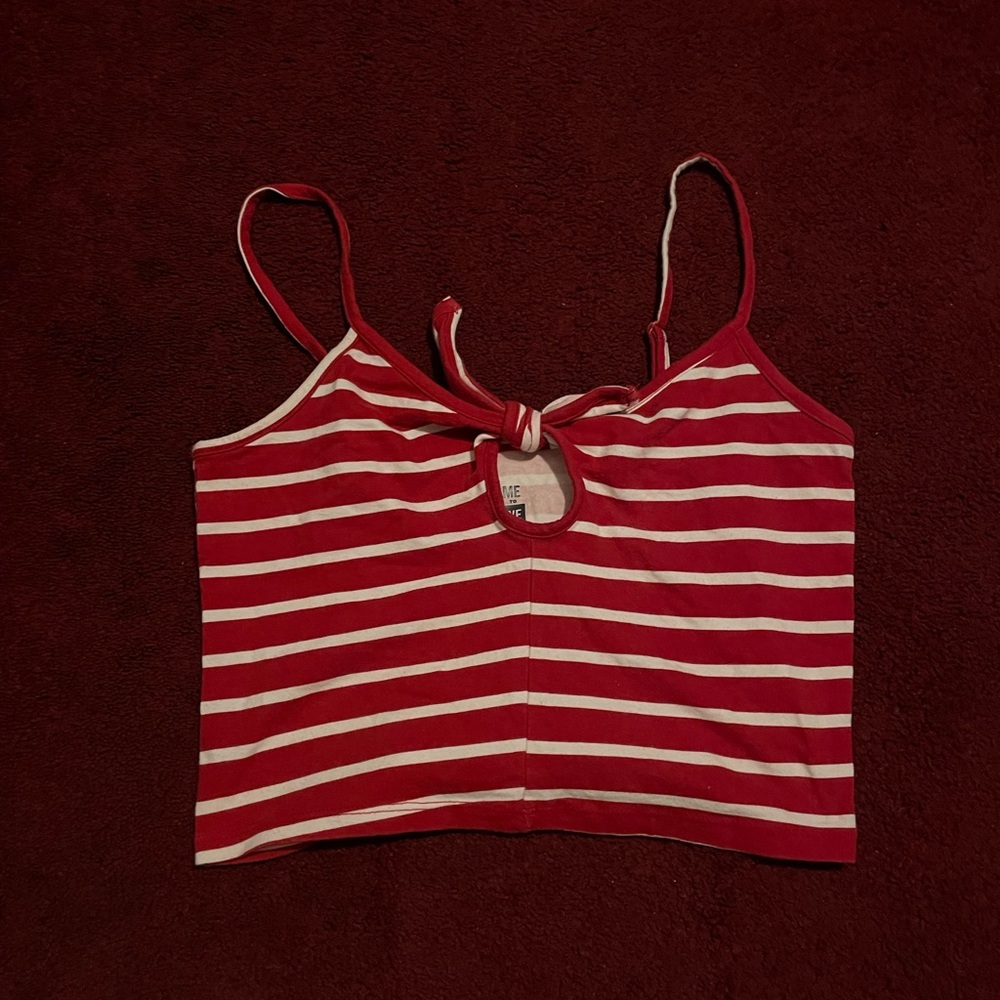 Red crop top